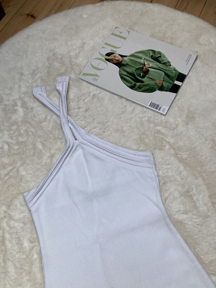 Sukienka dekolt halter prążki lato randka okazja Bik Bok XS