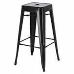 Hoker Stołek Barowy Paris Czarny 75cm loft Metal Tolix, Taboret Wysoki