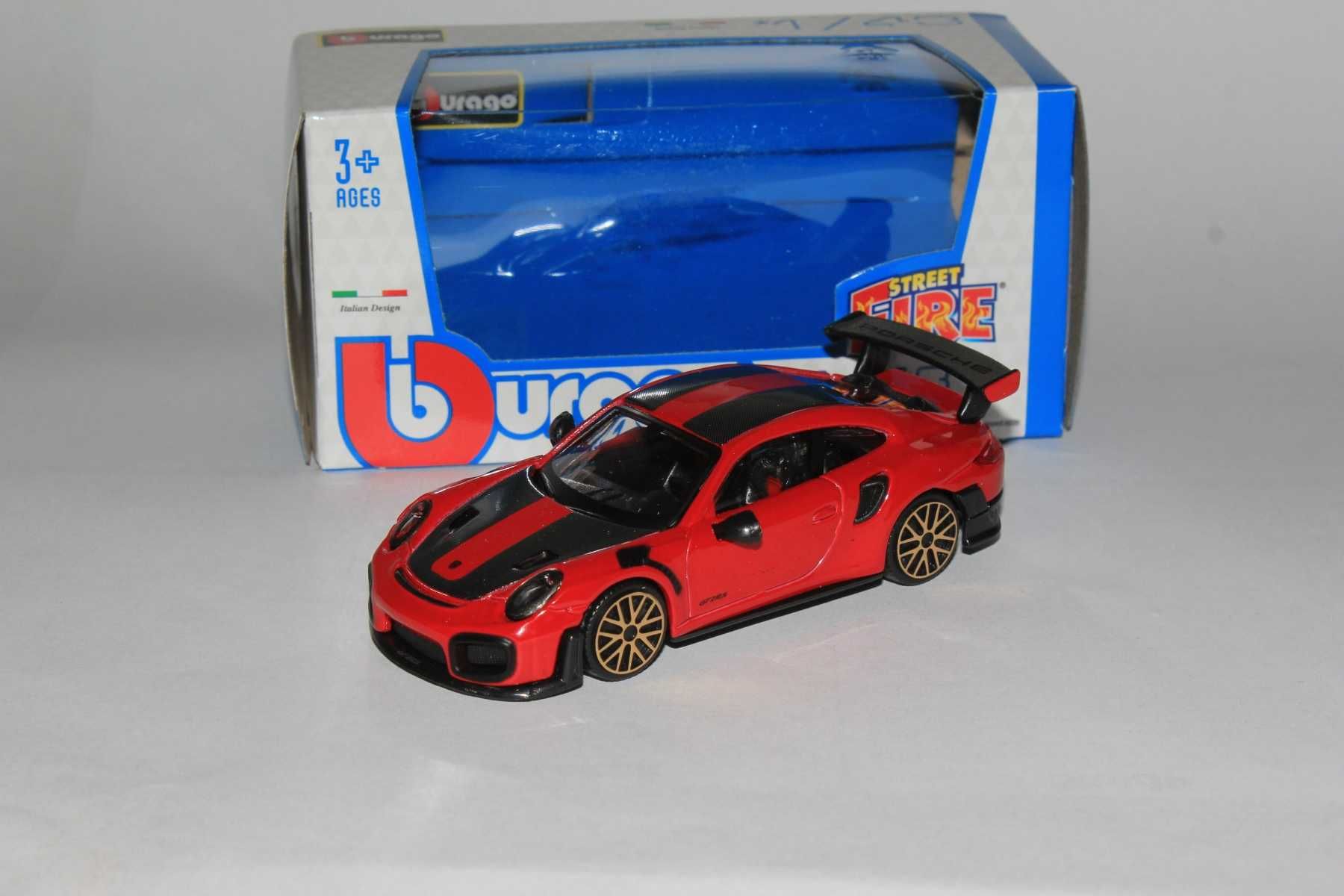 Bburago Porsche 911 GT2 RS 1:43 Burago Czerwony Nowość