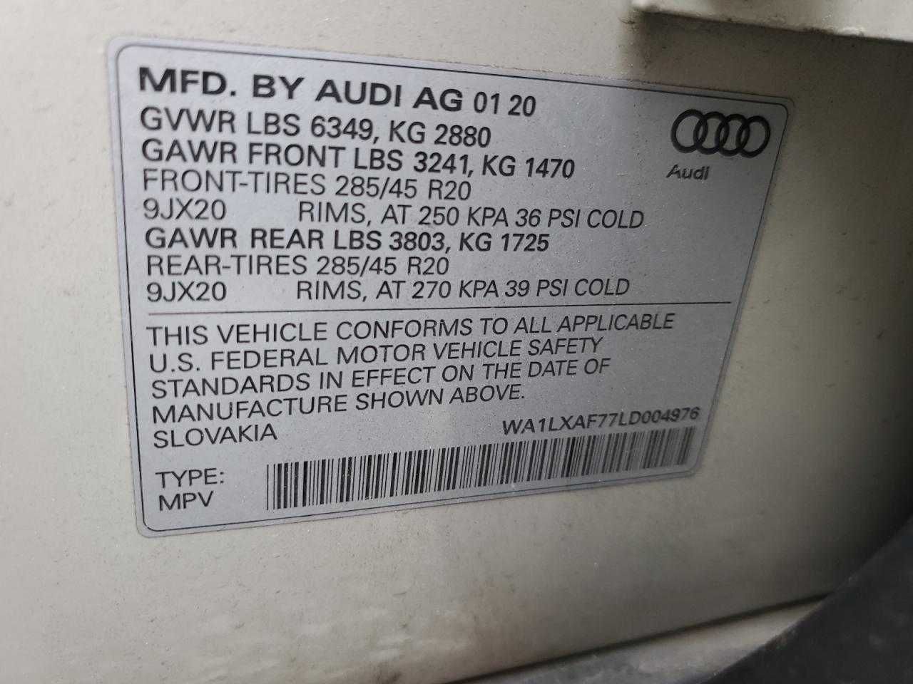 Audi Q7 Premium Plus SR 2020 року - розкішний 7-місний кросовер
