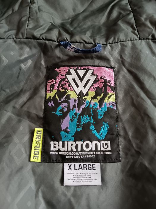 Kurtka Burton The Wbite Collection Dryride Snowboardowa Zimowa XL
