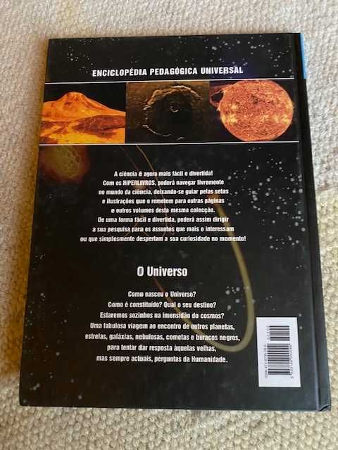 Livro "O UNIVERSO - Enciclopédia Pedagógica Universal".