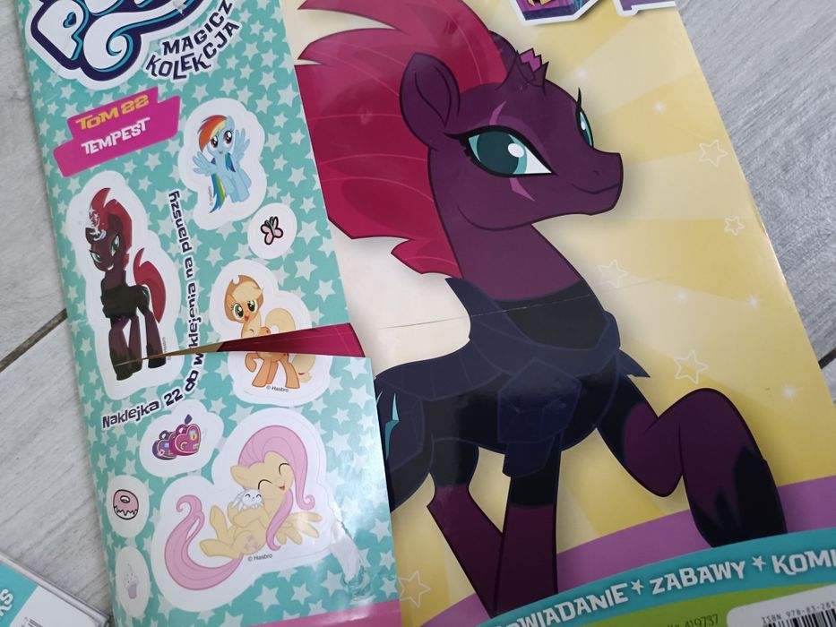 Zestaw magazynów My Little Pony 9 sztuk naklejki domki gazeta MLP
