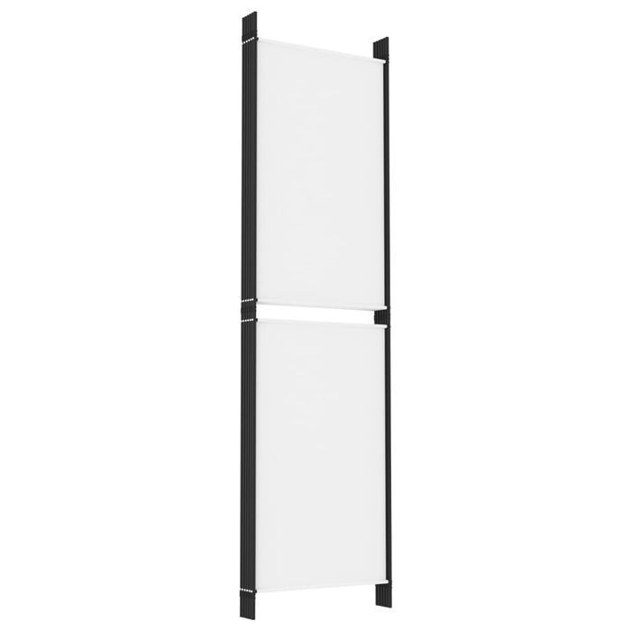 vidaXL Parawan 6-panelowy, biały, 300 x 180 cm, tkanina