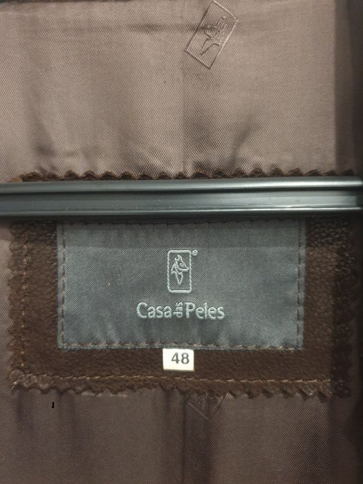 Casaco pele genuína