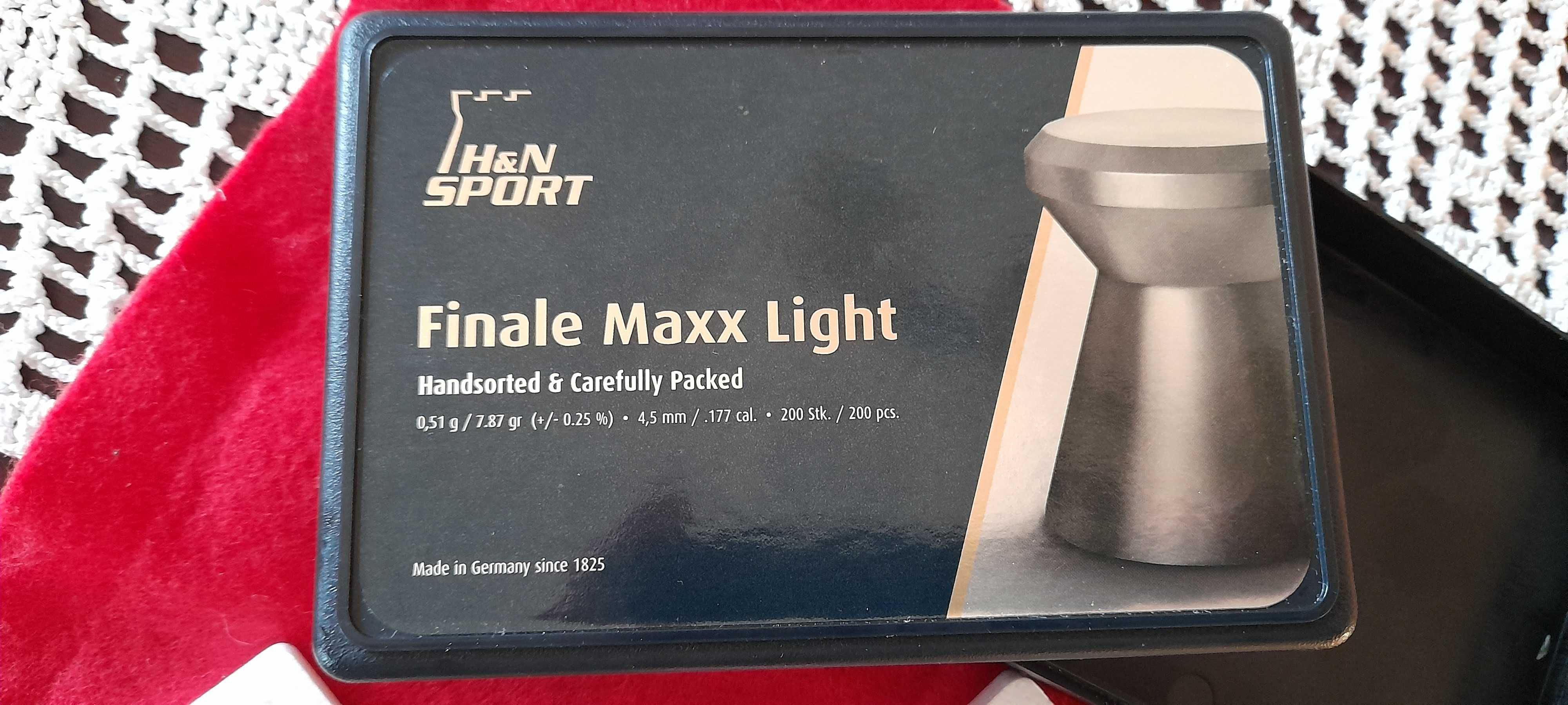 Chumbos da H&N Finale Maxx Light e JSB Exact 4.5mm