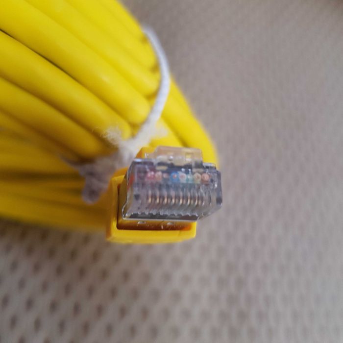 Kabel Krosowy LAN DATWYLER kat.6a flex 4P Zolty 2x po 10M i 2x Po 1,5M