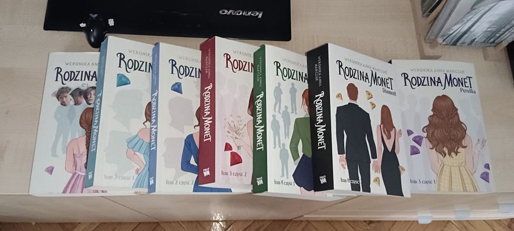 Rodzina monet 7 sztuk całą seria książka