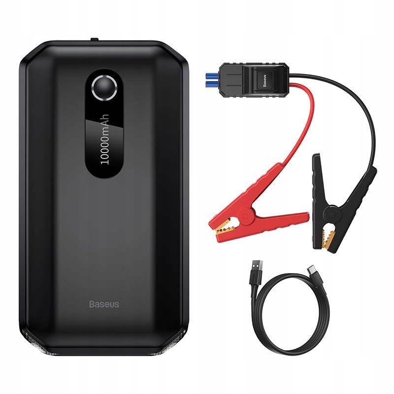 STARTER ROZRUSZNIK Do Samochodu PowerBank 10000mah 1000A Usb + Kable