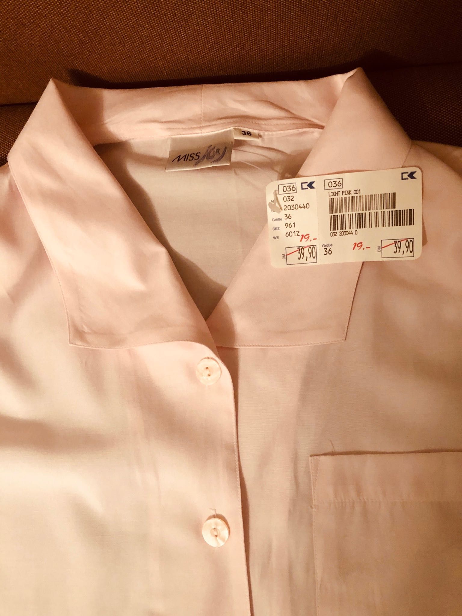 Блузка Сорочка жіноча класична віскозна біла рожева розмір M - L