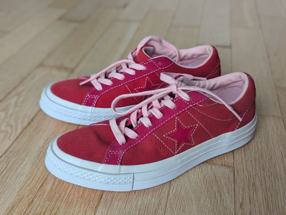 NOWE Converse one star ze skóry naturalnej rozm. 38