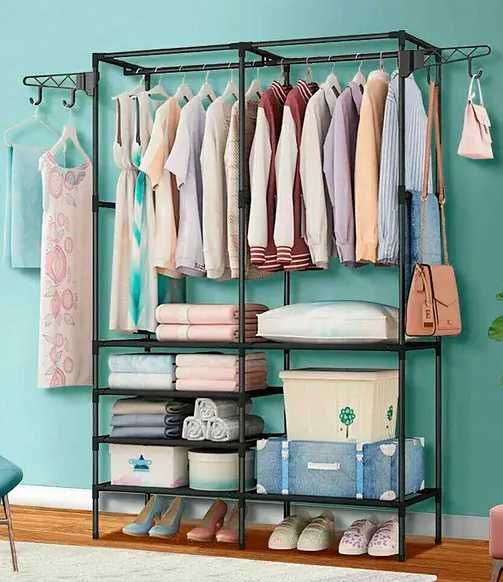 Вішалка для одягу Simple Coat Rack Double Row вішалка з полицями