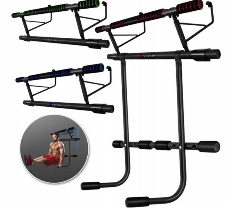 Drążek do podciagania 4W1 STACJA DIP I TASMY TRENINGOWE