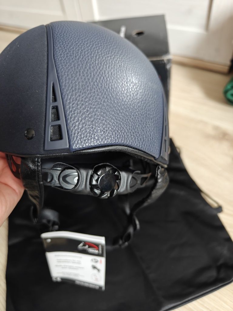 Kask jeździecki HKM deep blue granatowy M-L (57-59cm)