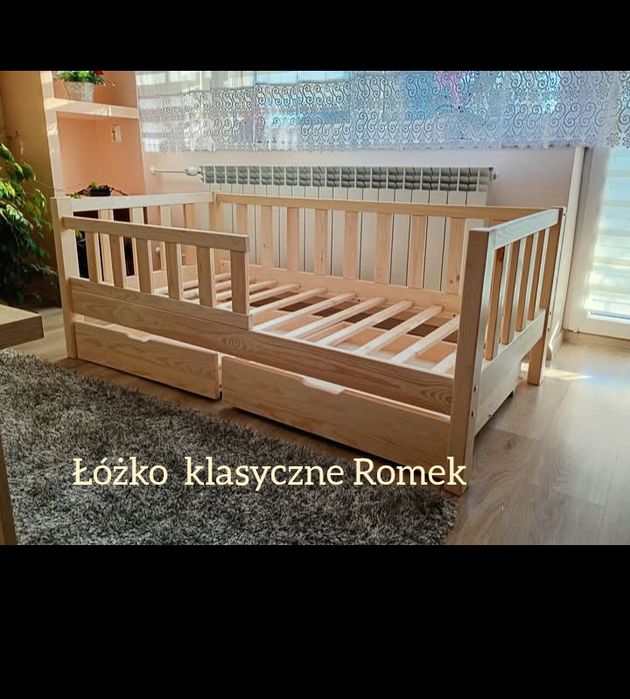 Łóżko drewniane dziecięce - piętrowe, klasyczne, domki.