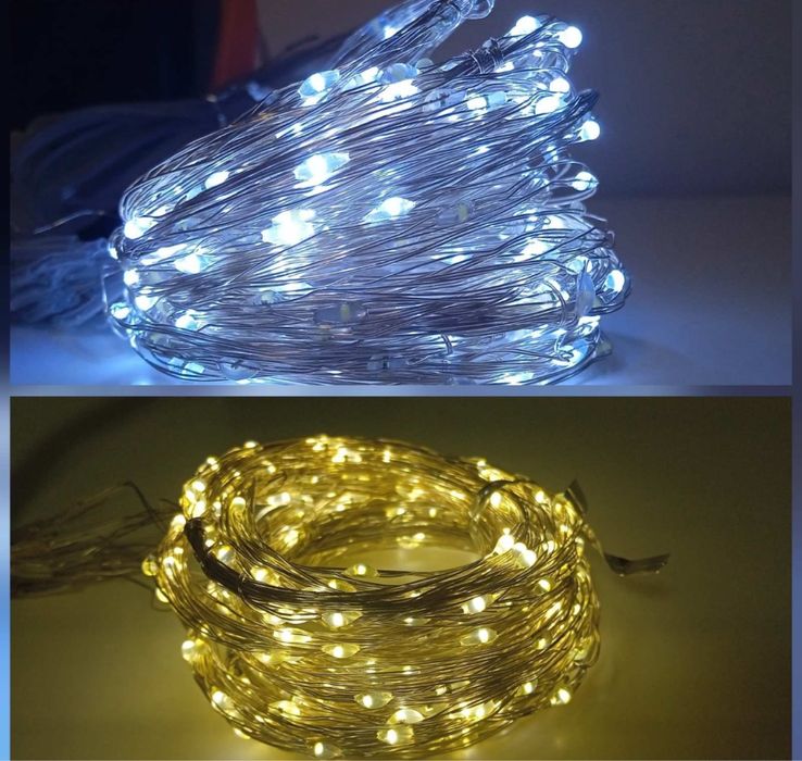 Гірлянда штора роса 3*3 м, 3*2 м, жовта біла led СУПЕР ЦІНА ОПТ