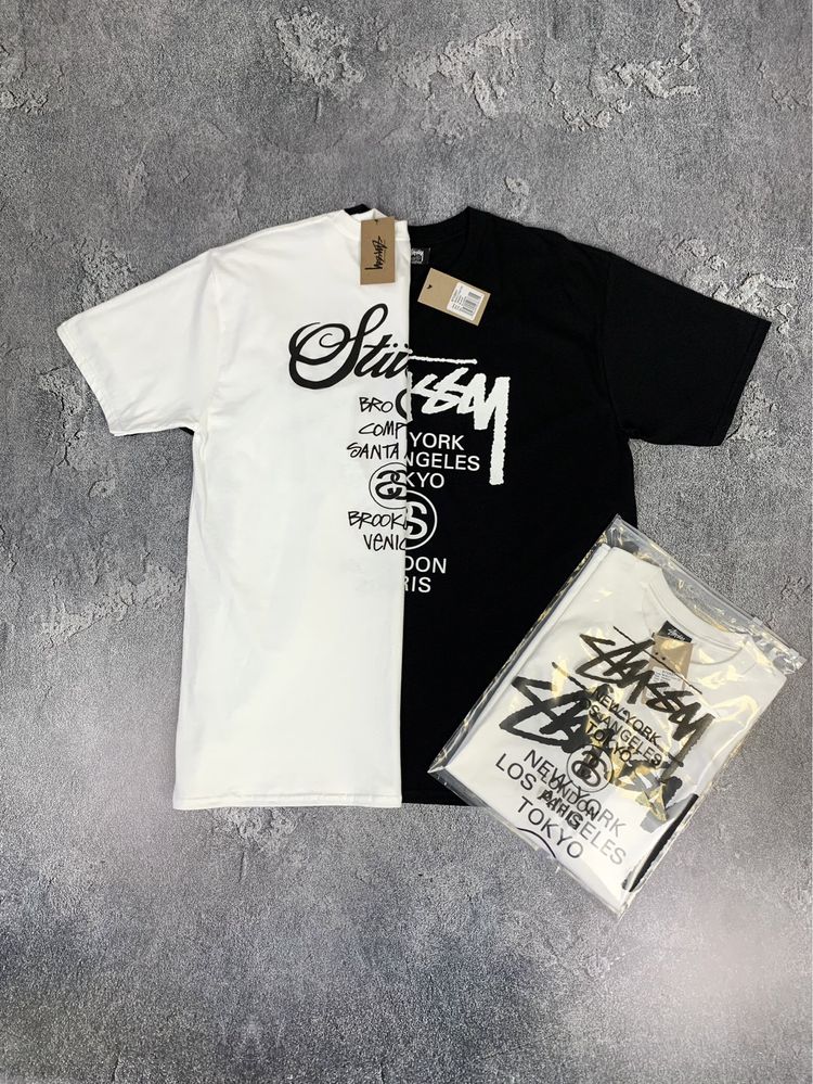 Футболки Новые Stussy,ОРИГИНАЛ,рр С,М,Л,ХЛ,World Tour,Стусі,Стусси