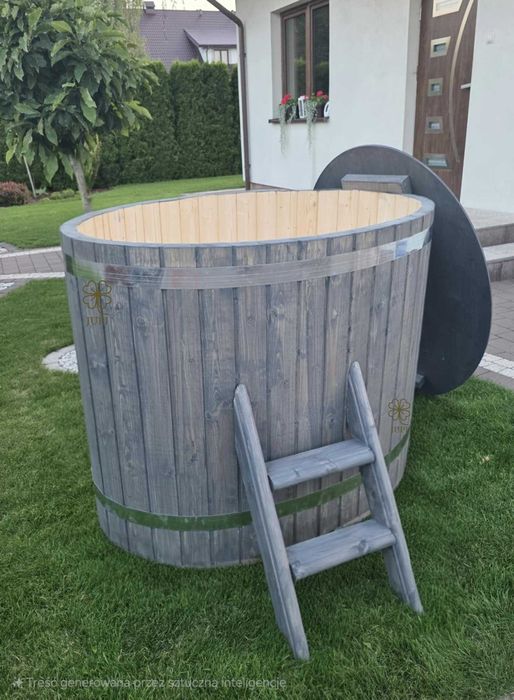 BALIA OGRODOWA BECZKA 120 cm  Do morsowania • Złożona i pomalowana