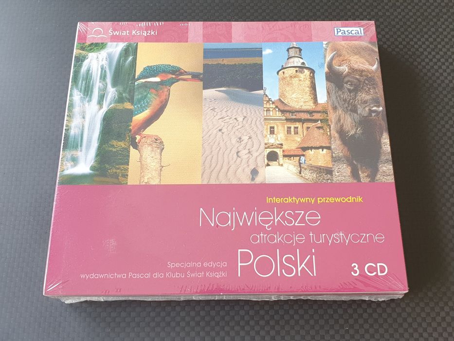 Największe atrakcje turystyczne Polski - 3CD - Nowa w folii