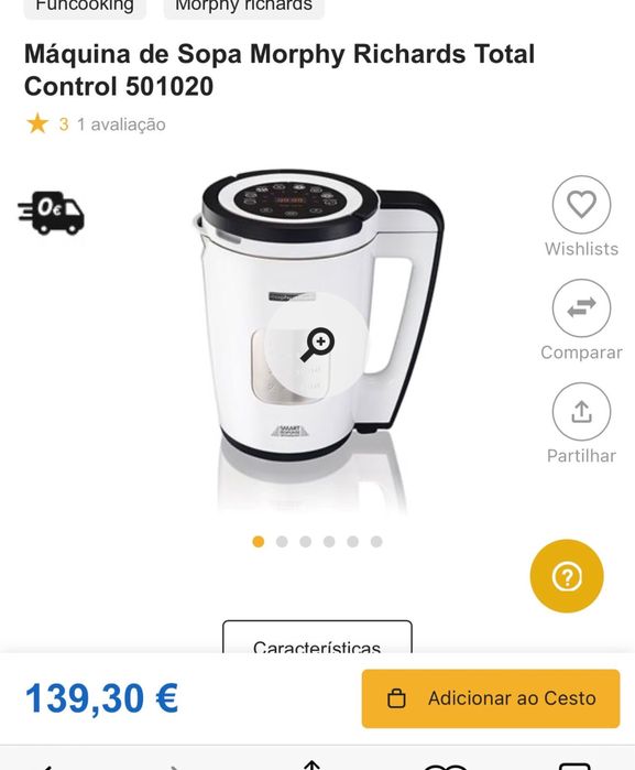 Maquina de fazer sopa  Murphy richards