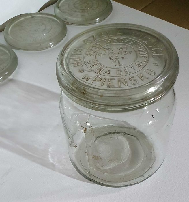 Słuj weck, wek z huty szkła PRL