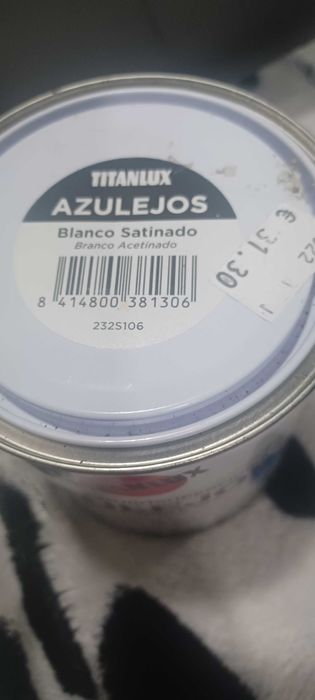 NOVO Tinta branca para pintura azulejos