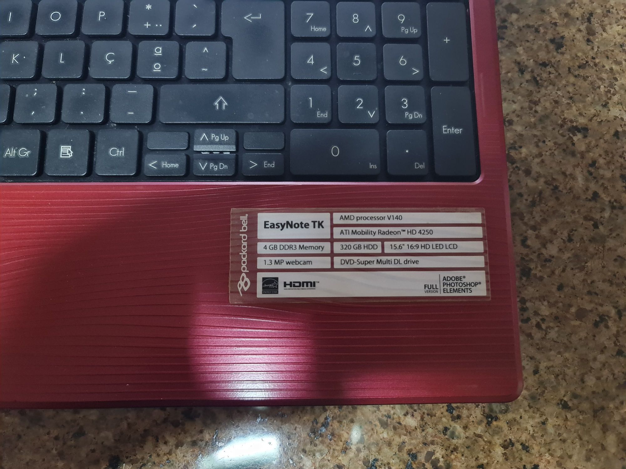 Portatil 4Gb Ram