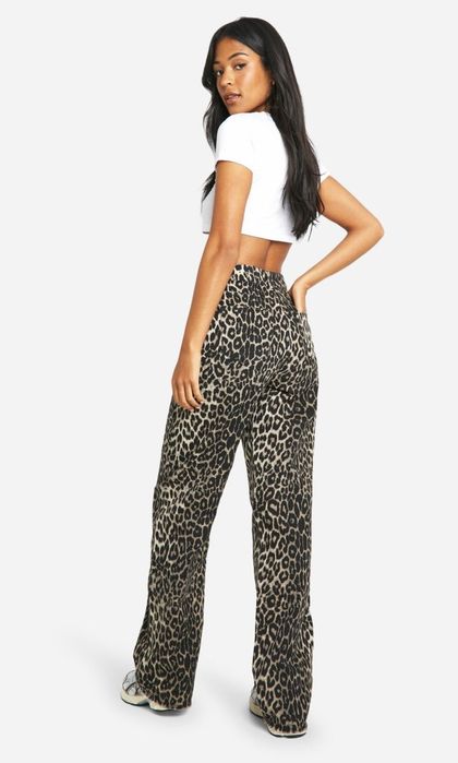 Джинси жіночі леопард Boohoo, нові
