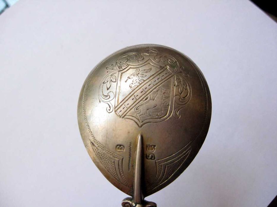 ŁYŻKA Kolekcjonerska XVIII W. w. srebro pr. 13