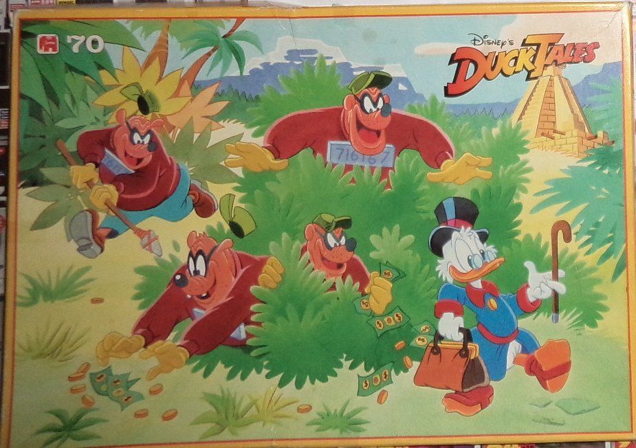 old Puzzle Disney DuckTales, 1986, complet, 70 elementów