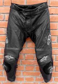 Мотоштаны alpinestars apex кожаные со слайдерами (34)