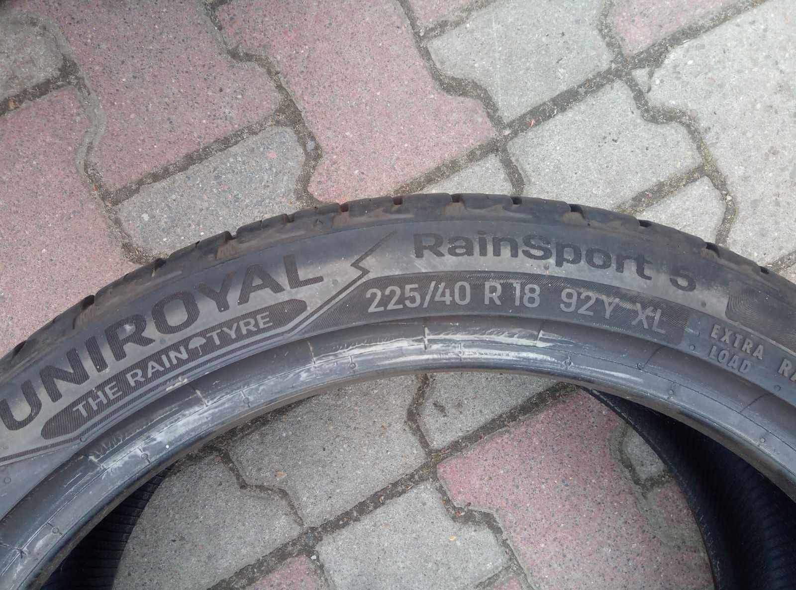 Komplet opon letnich 225/40R18 Uniroyal RainSport 5 (92Y) komplet.