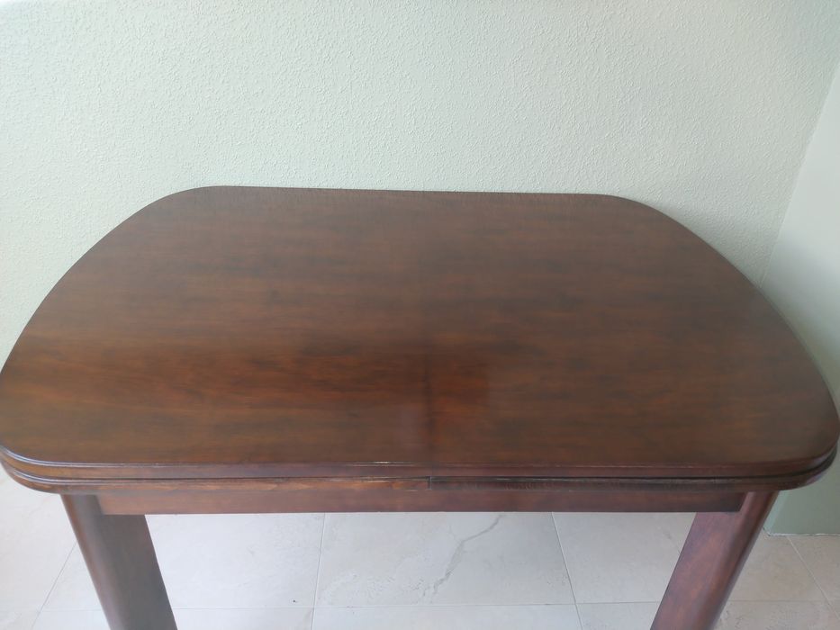 Duży stół  art deco, orzech po renowacji