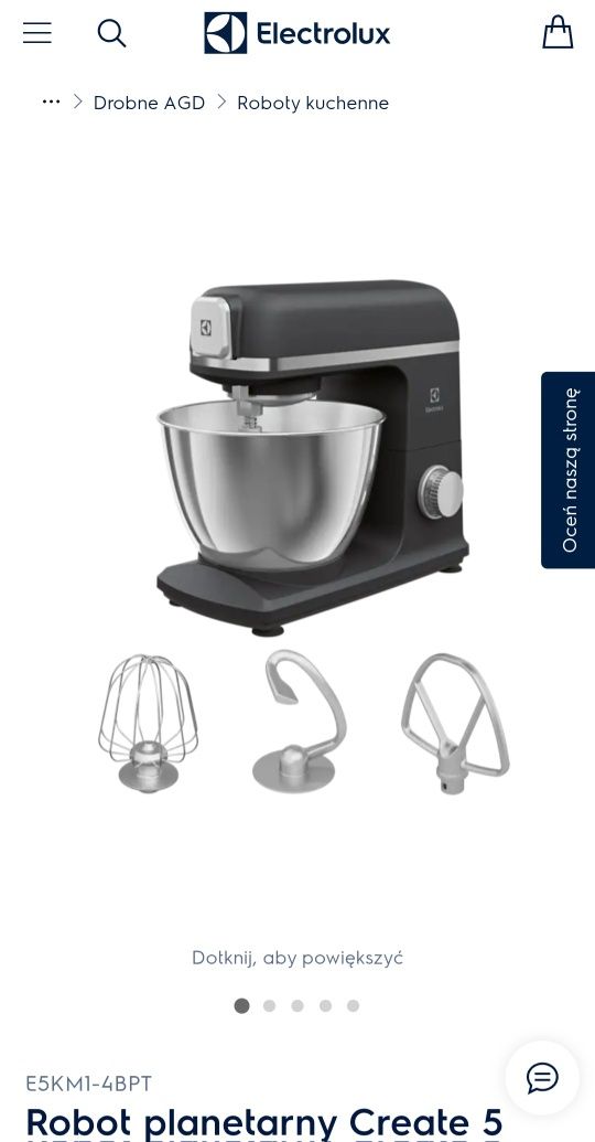 Nowy robot planetarny kuchenny Electrolux Create 5