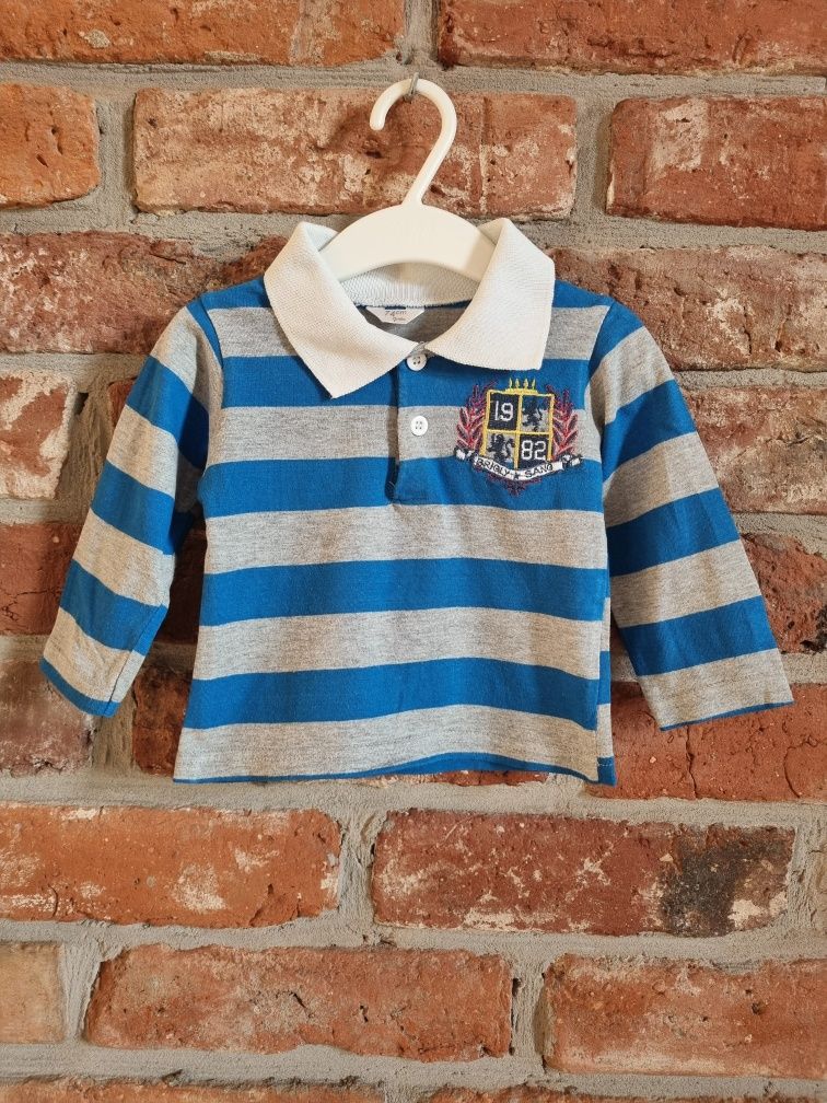 Polo w paski * długi rękaw * 74cm