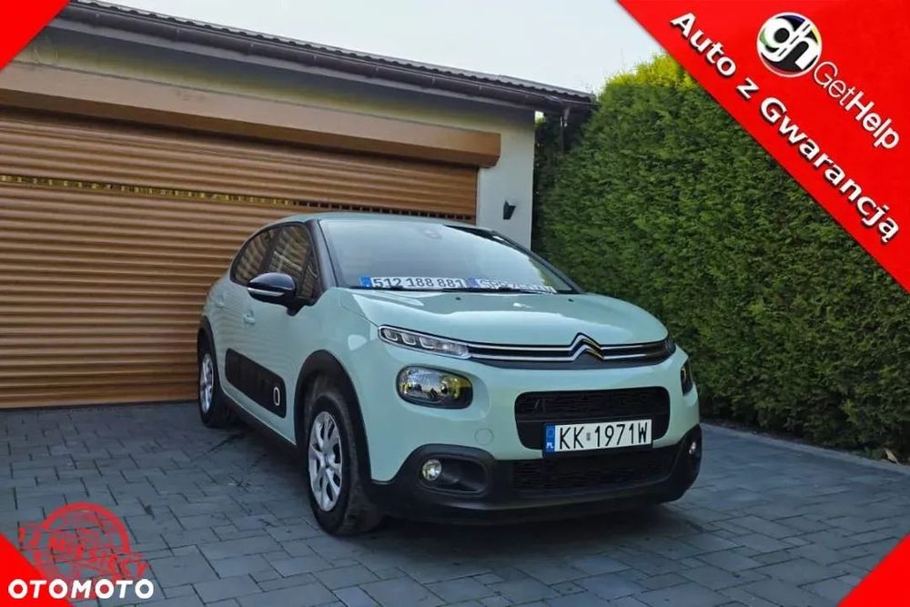 Citroën C3 C3 FEEL zielony Euro 6 Bezwypadkowy