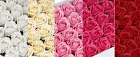 AwGifts zestaw Róż Mydlanych MIX kolorów 50 sztuk