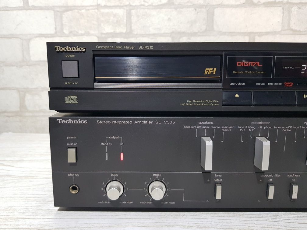 Пульт!Стійка підсилювач/CD програвач  Technics SU V 505/SL-P 310