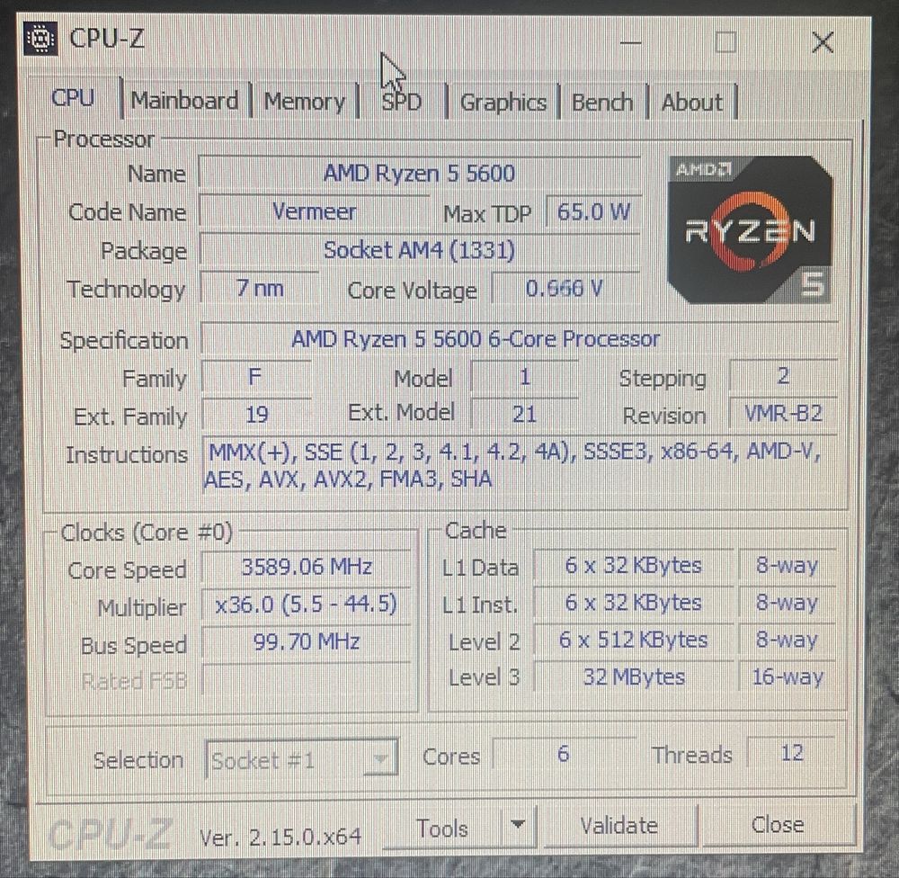 ПК Ryzen 5600 RX5700XT 32GB DDR4 B450m