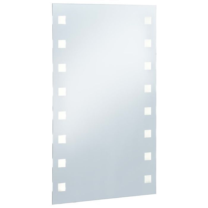Vidaxl Ścienne Lustro Łazienkowe Z Led, 60 X 100 Cm