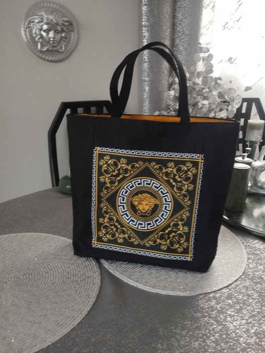 Duza torba,shopper z wodoodpornej tkaniny