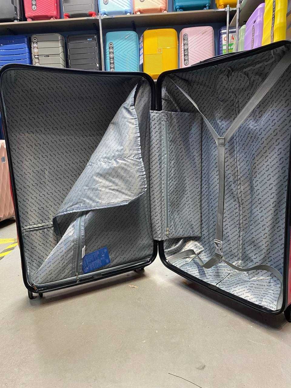 Чемодан,валіза wings з полікарбонату 100% стійкий .
