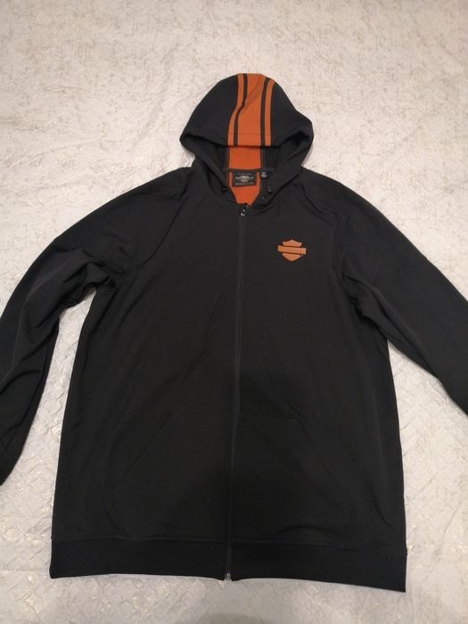 Bluza softshell Harley Davidson czarno pomaranczowa