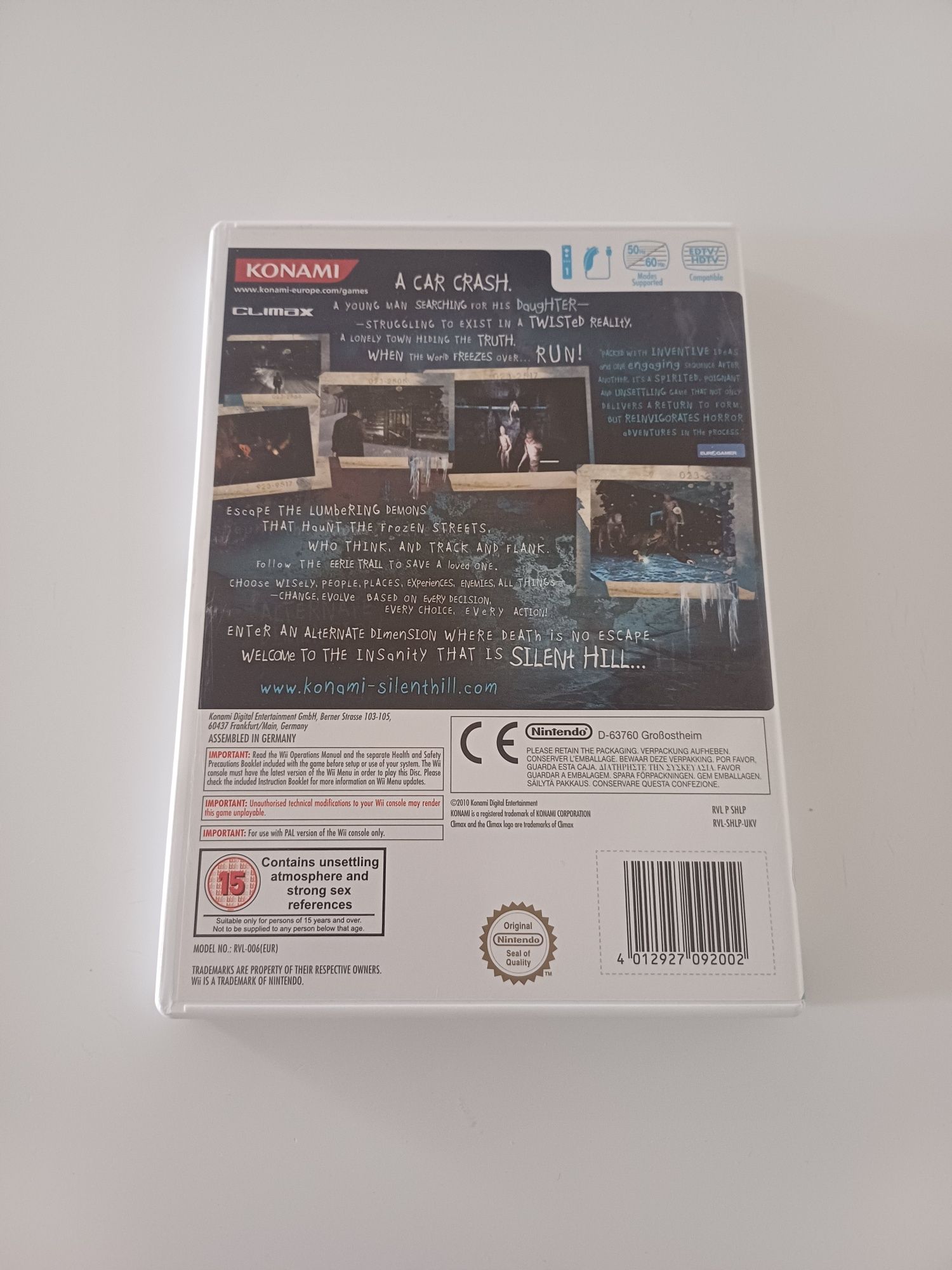 Silent Hill Shattered Memories Nintendo Wii oryginalna
