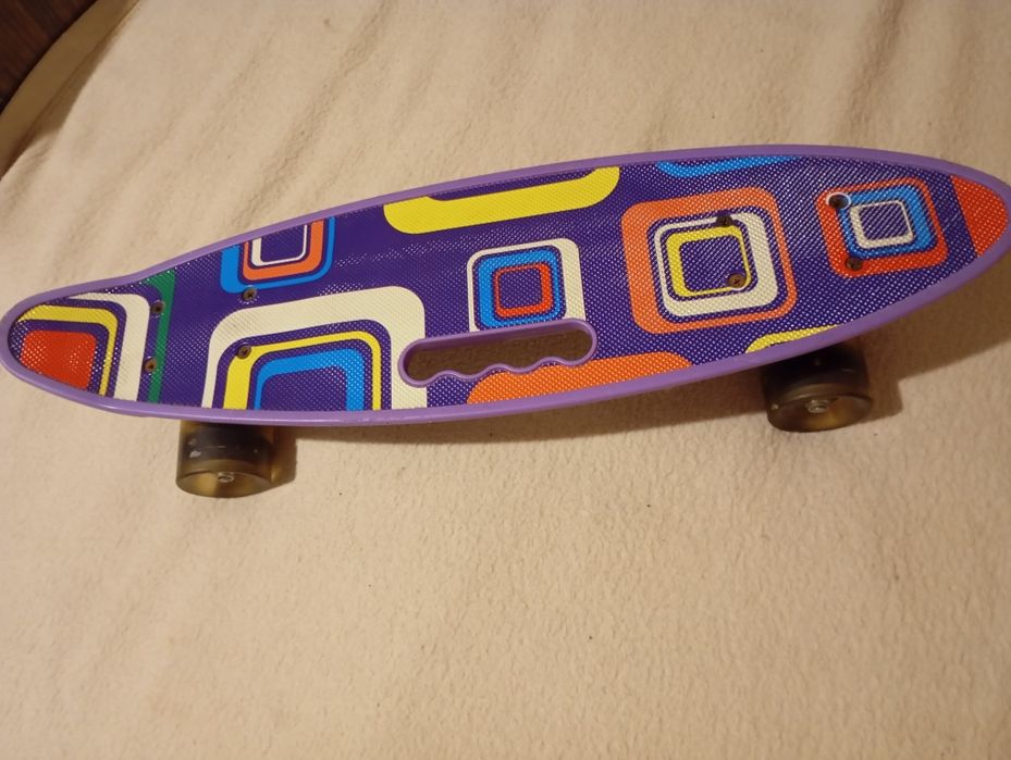 Скейт Пенні борд Best Board Picasso, колеса світяться