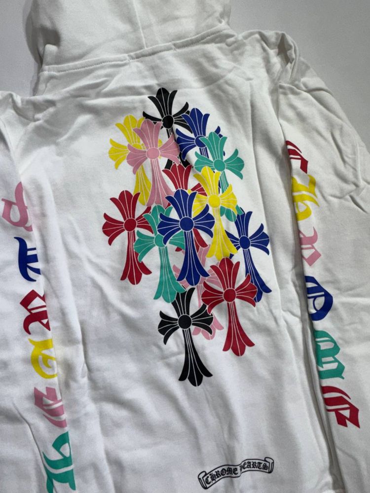Зип худи Chrome Hearts Multi Colour White zip