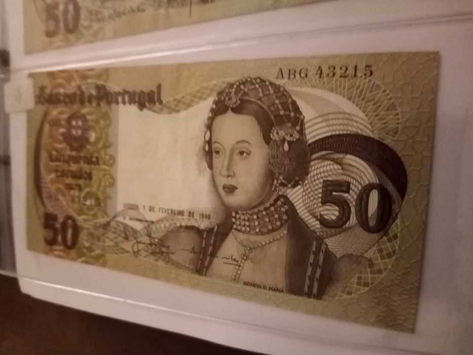 50$00 Inf. D ª MARIA FEV. 1980 Bem Conservada BC Nº ABG 43215 ver foto
