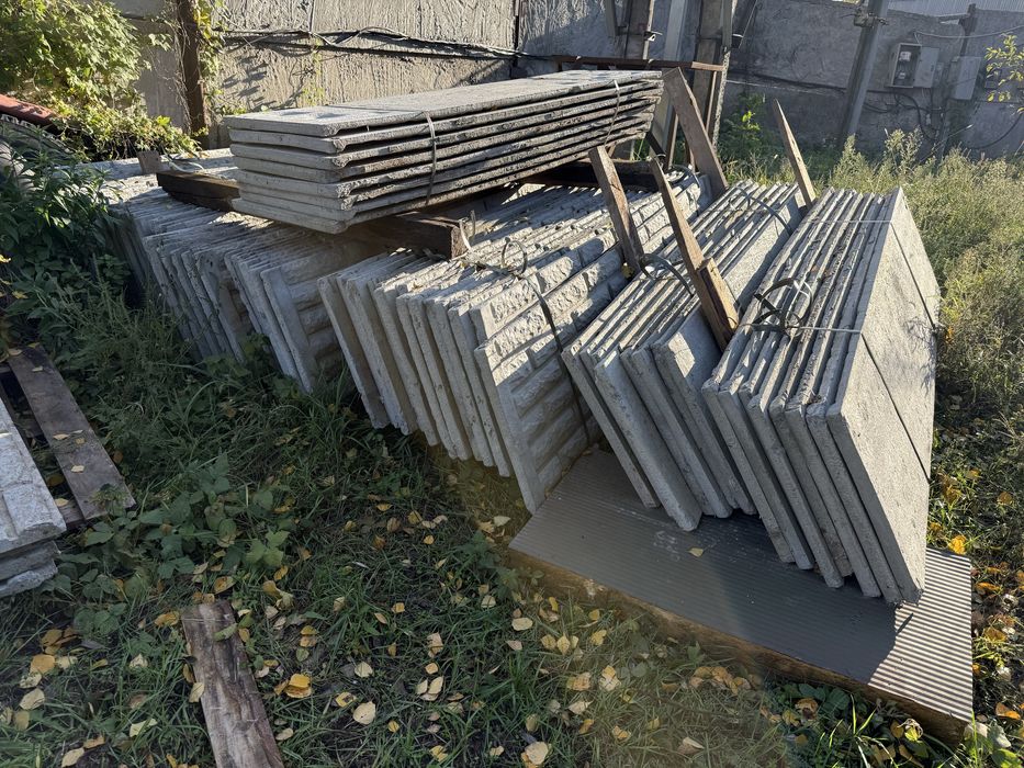 Бетонний забор єврозабор паркан