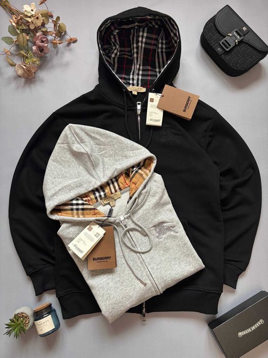 Зіп-худі Burberry Grey/Black