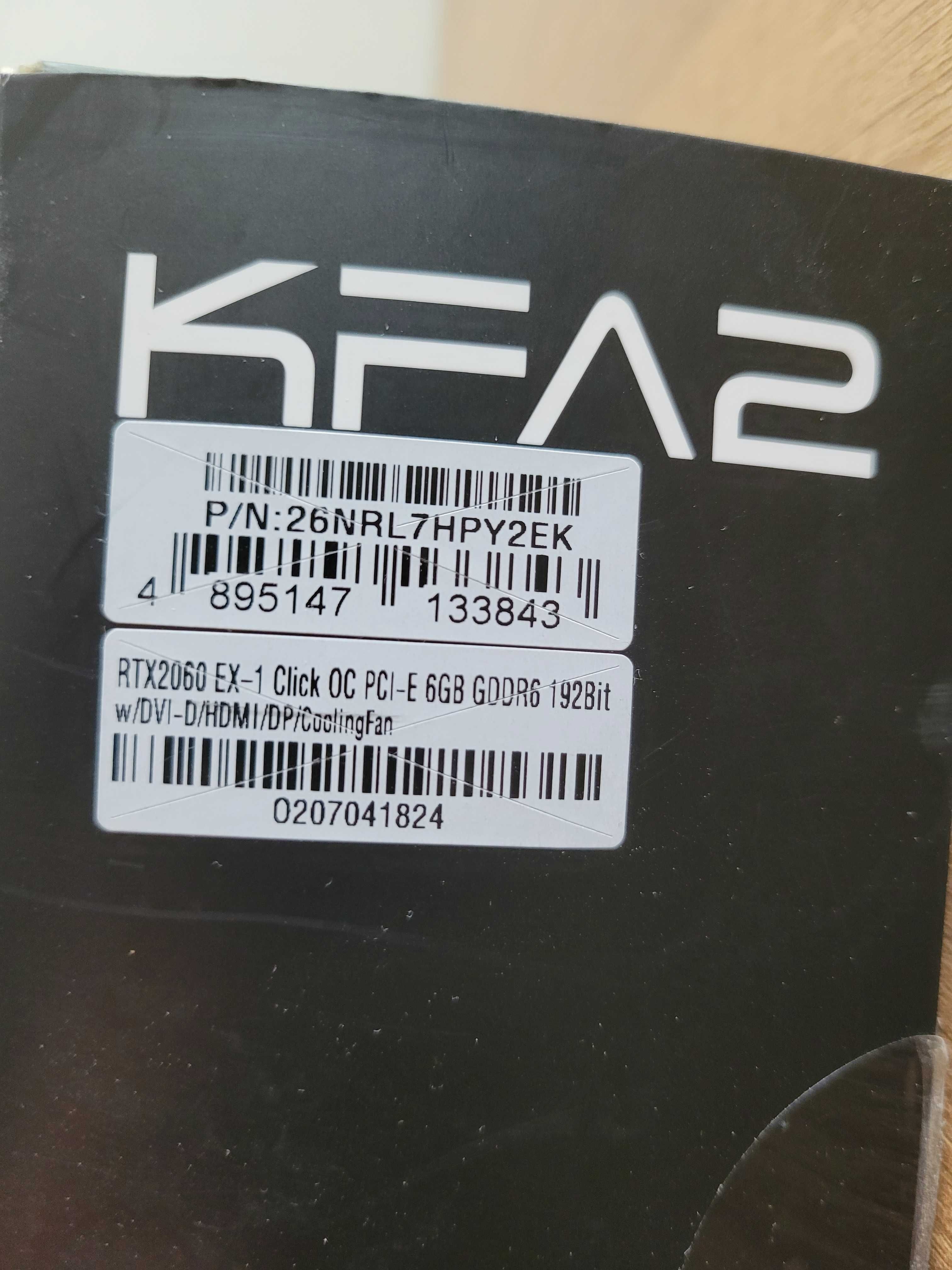 Karta graficzna KFA2 GeForce RTX 2060 EX 1-Click OC 6GB GDDR6
